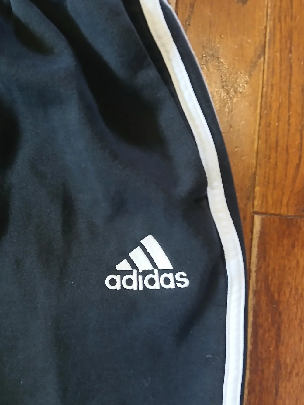 Adidas Mens Baggy Wide Leg Black Track Sweats / Joggers  Sz Large Streetwear